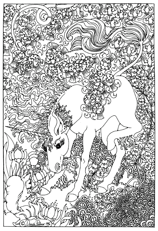 Unicorns 4 Coloring Pages 24