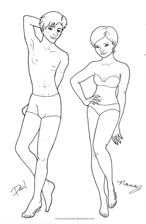 Paper Dolls Paul Nancy