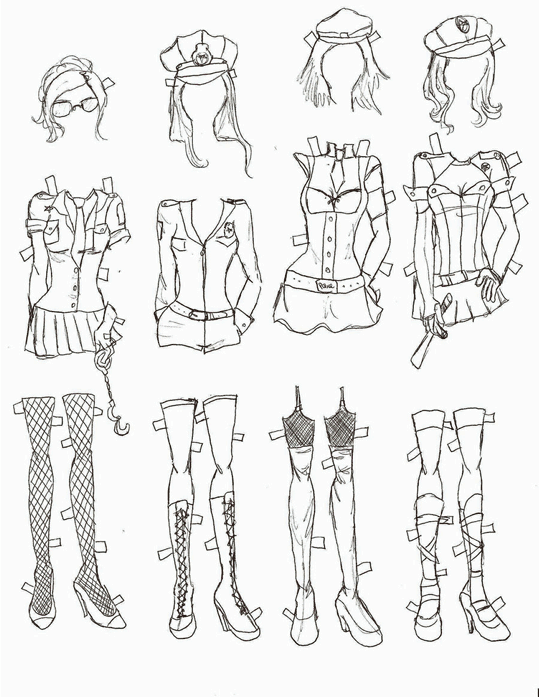 Paper Dolls Halloween 1