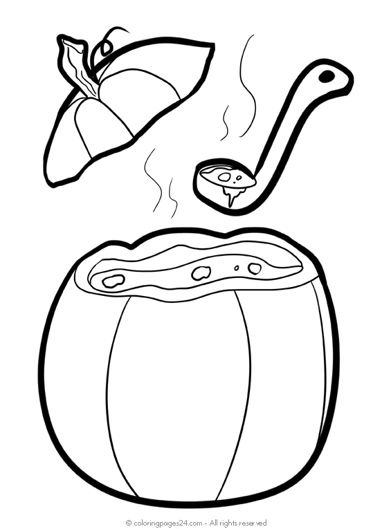 spoon coloring pages