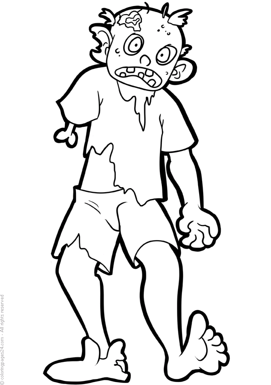 Zombie 9 | Coloring Pages 24