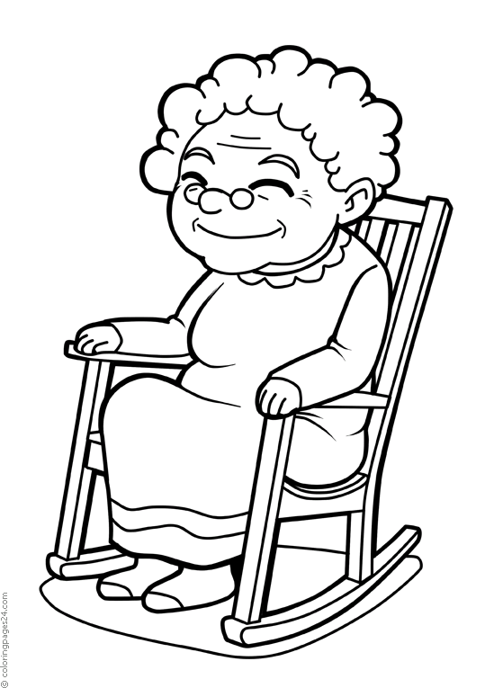 Senior Citizens 9 | Coloring Pages 24