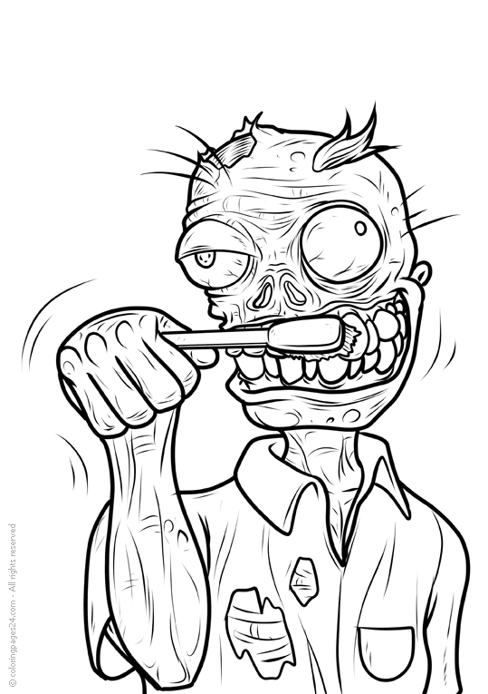 Zombie 13   Coloring Pages 24
