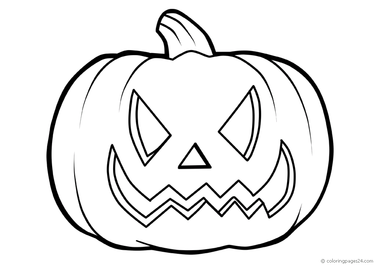 Halloween Pumpkin Coloring Pages 24