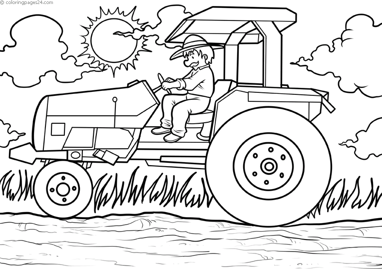 Tractors 9  Coloring Pages 24