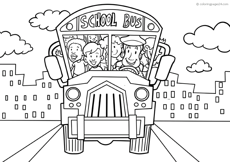 A schoolbus over crowded with kids