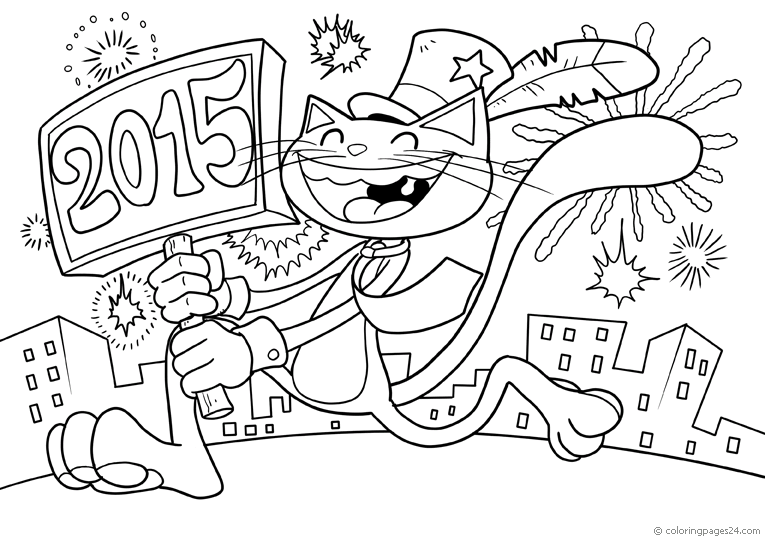 Cat on new years eve 2015
