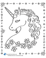 Framed unicorn with curly mane