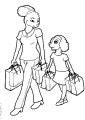 Dogs go shopping