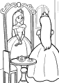 A princess in front of the mirror