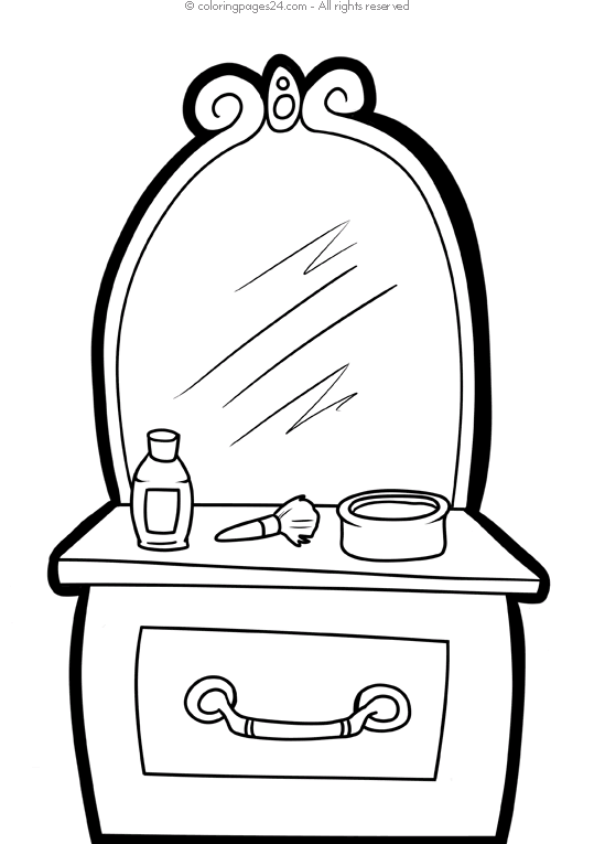 Cosmetics 6 Coloring Pages 24