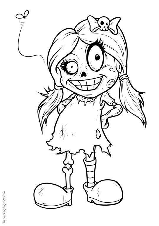 zombie 15 | coloring pages 24