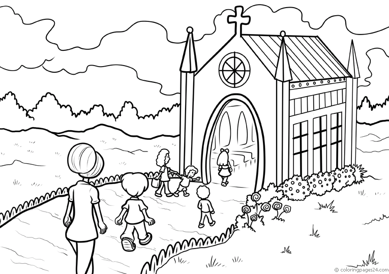 Churches 10 | Coloring Pages 24