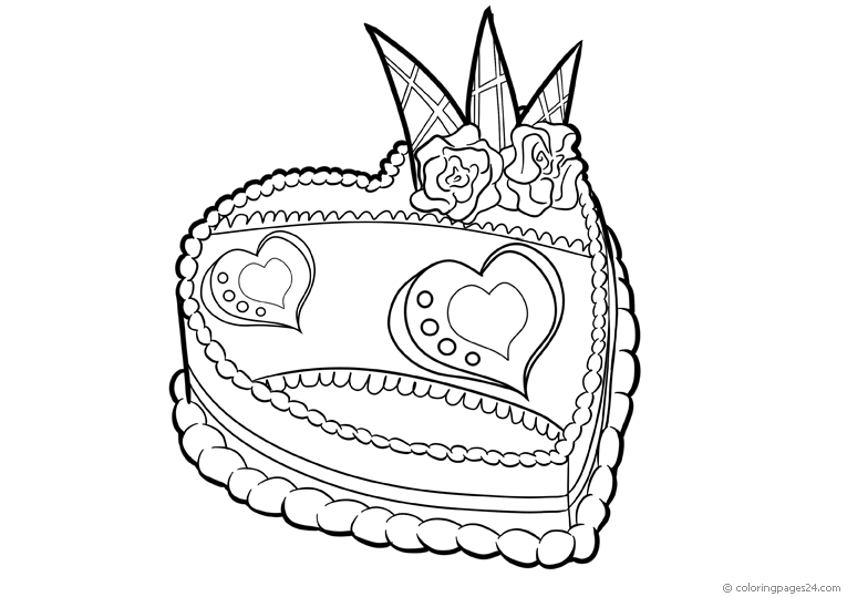 Cakes & Pastries 16 | Coloring Pages 24