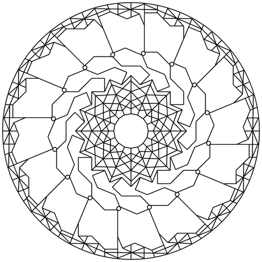 Mandala wit bothh small and large pattern