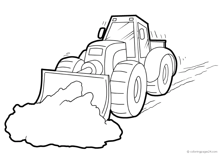 Tractor that clear snow