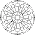 Mandala with squares